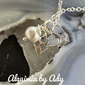 Alquimia by Ady Silver Heart Necklace